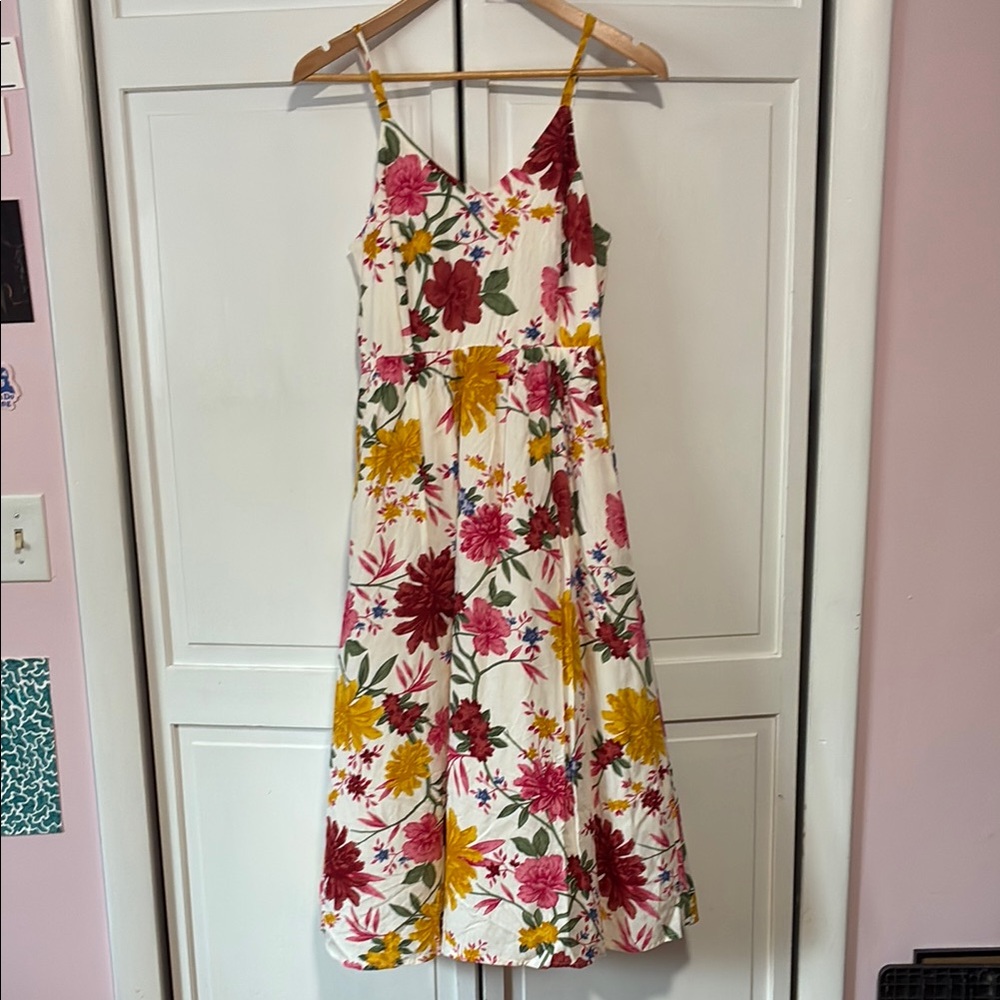 Old Navy Cream Floral Dress
